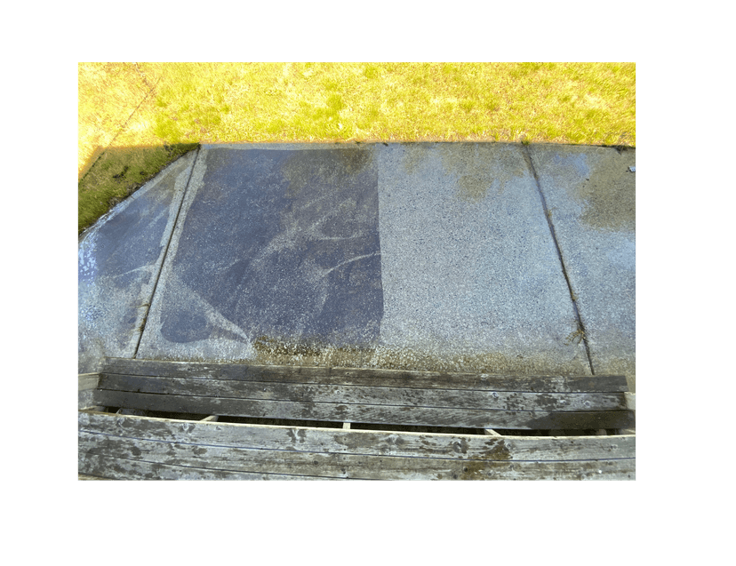 Concrete sealing and washing results